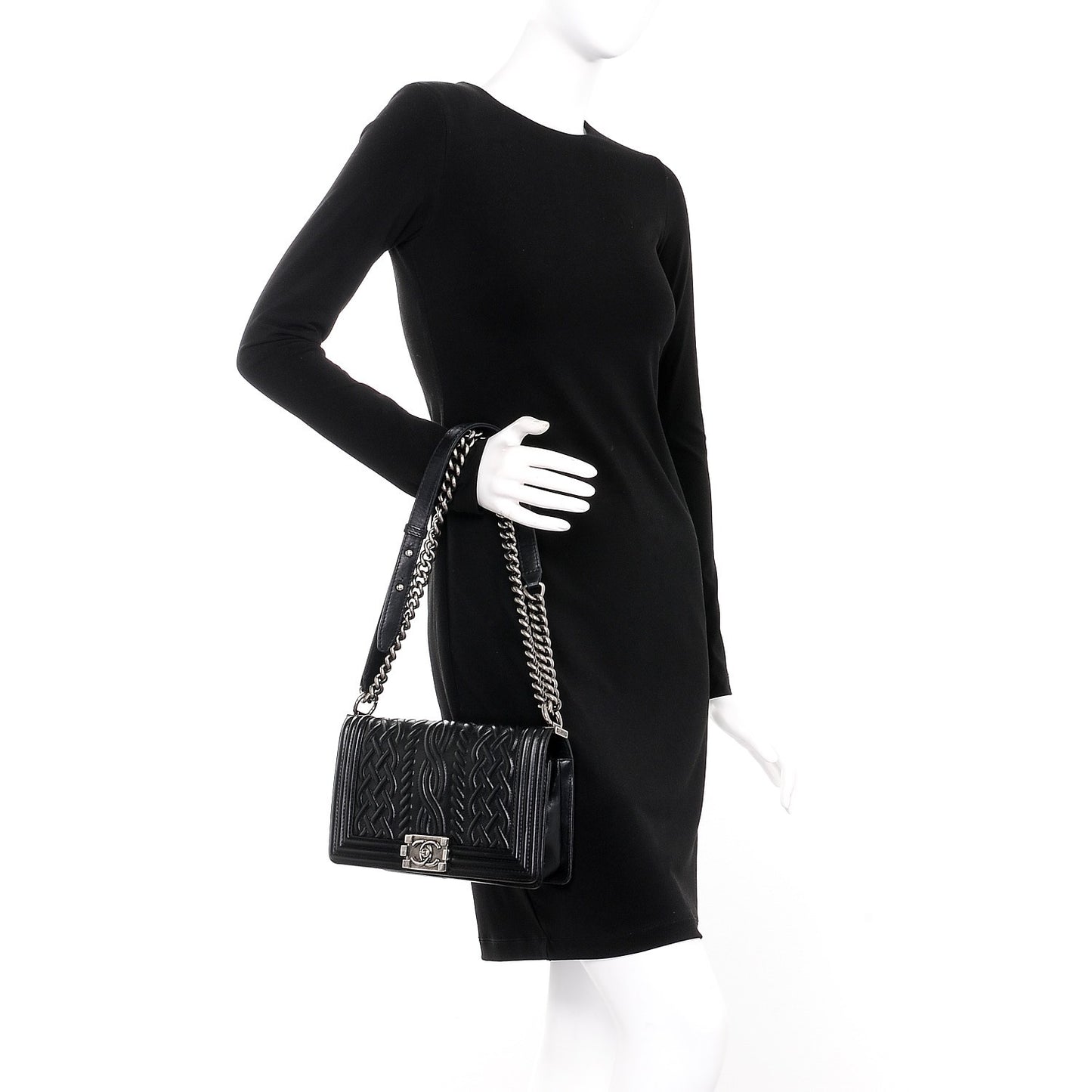 Lambskin Medium Celtic Boy Flap Black