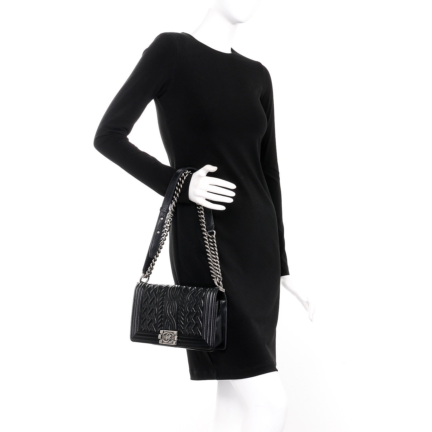 Chanel Lambskin Medium Celtic Boy Flap Black 3 of 12