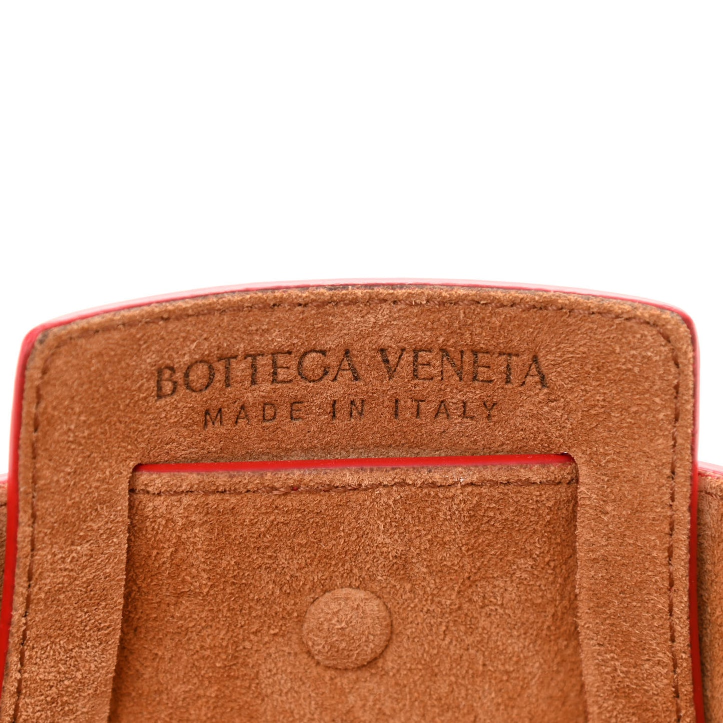 French Calfskin Shell Bag Chili Tomato