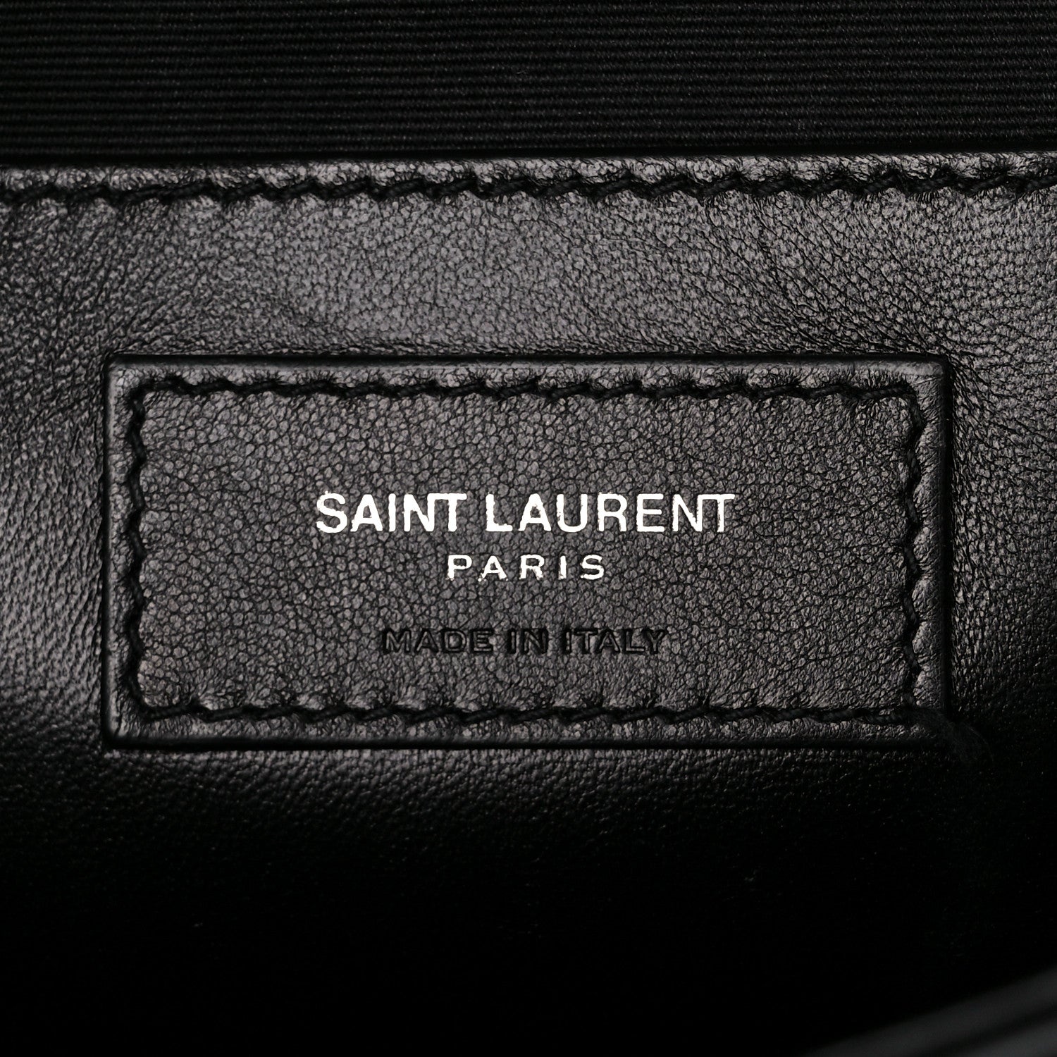 Saint Laurent Sheepskin Tri-Quilt Monogram Medium College Bag Black 7 of 11