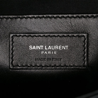 Saint Laurent Sheepskin Tri-Quilt Monogram Medium College Bag Black 7 of 11