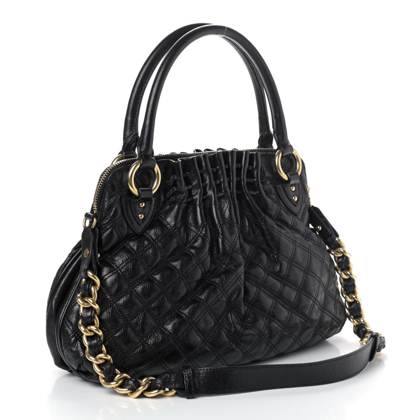 Lambskin Quilted Small Cecilia Black