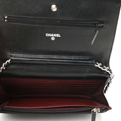 Chanel Caviar Quilted Wallet On Chain WOC Black 5 of 12
