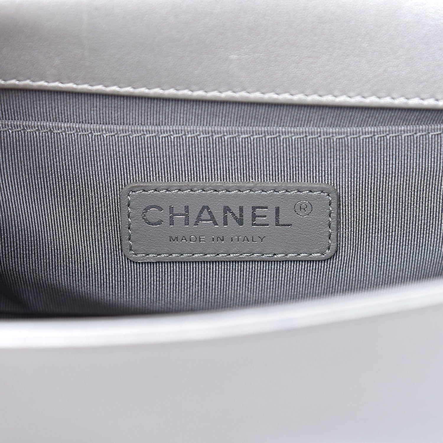 Chanel Metallic Calfskin Quilted Small Boy Flap Silver 6 of 15