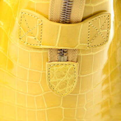 Celine Crocodile Micro Luggage Yellow 11 of 12