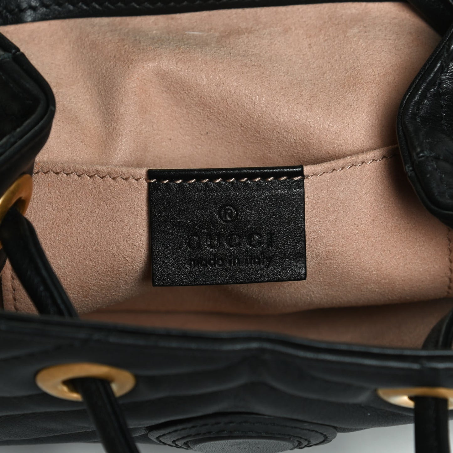Calfskin Matelasse GG Marmont Flap Backpack Black