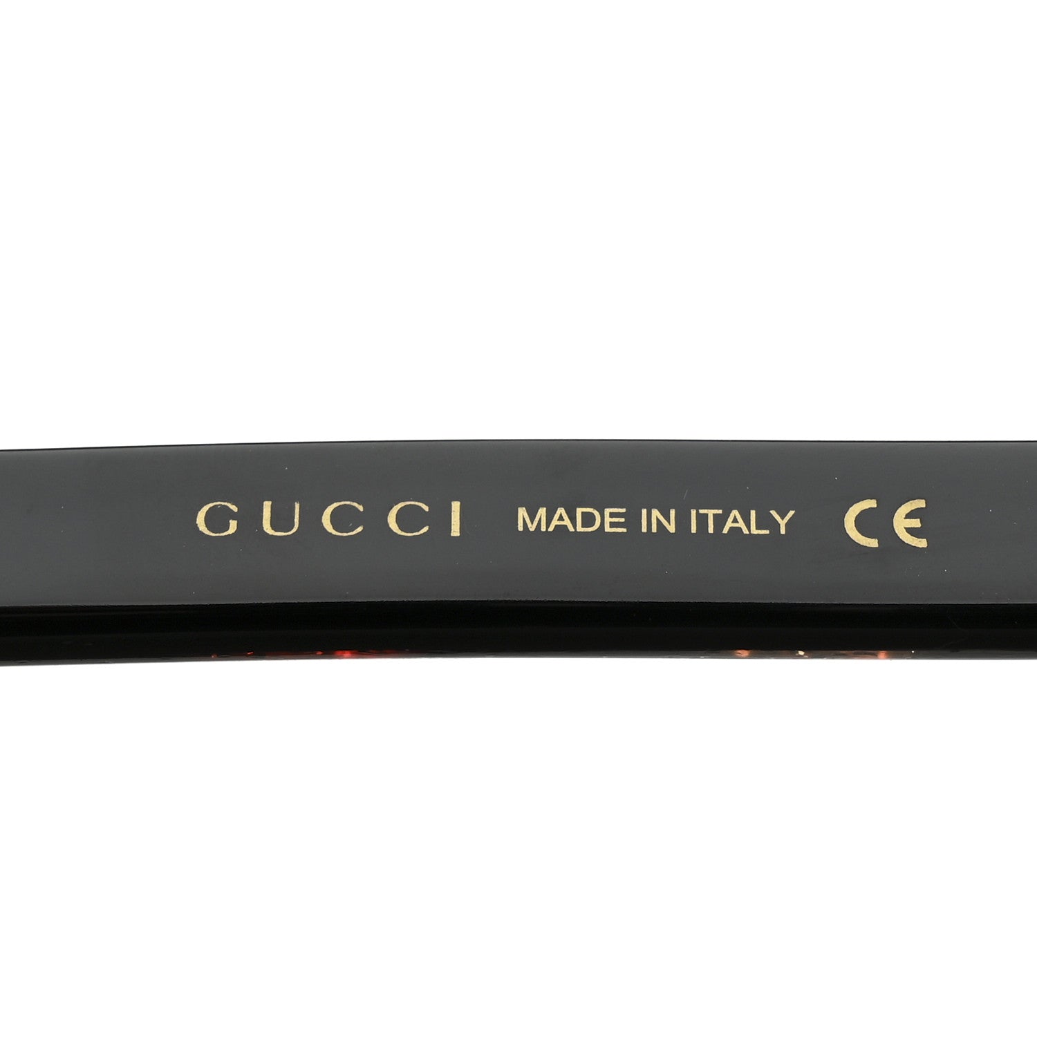 Gucci Acetate Oversize Stripe Sunglasses GG0328S Black Multi 6 of 7