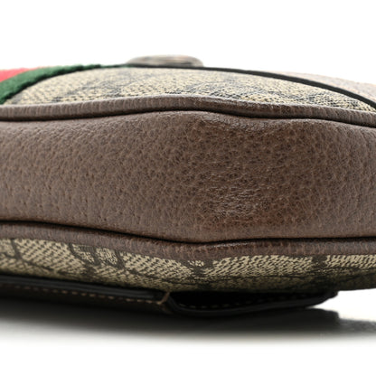 Gucci GG Supreme Monogram Web Small Ophidia Belt Bag 85 34 Dark Brown 8 of 10