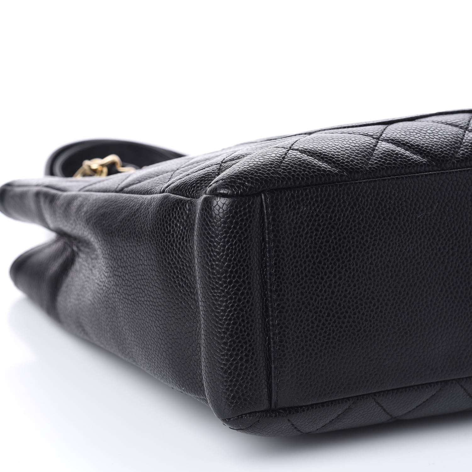 Chanel Caviar Quilted Petit Shopping Tote PST Black 6 of 10