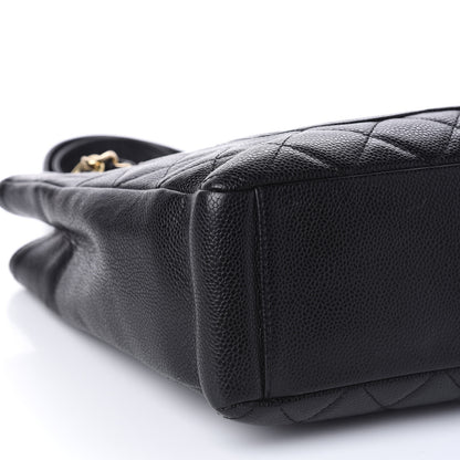 Chanel Caviar Quilted Petit Shopping Tote PST Black 6 of 10
