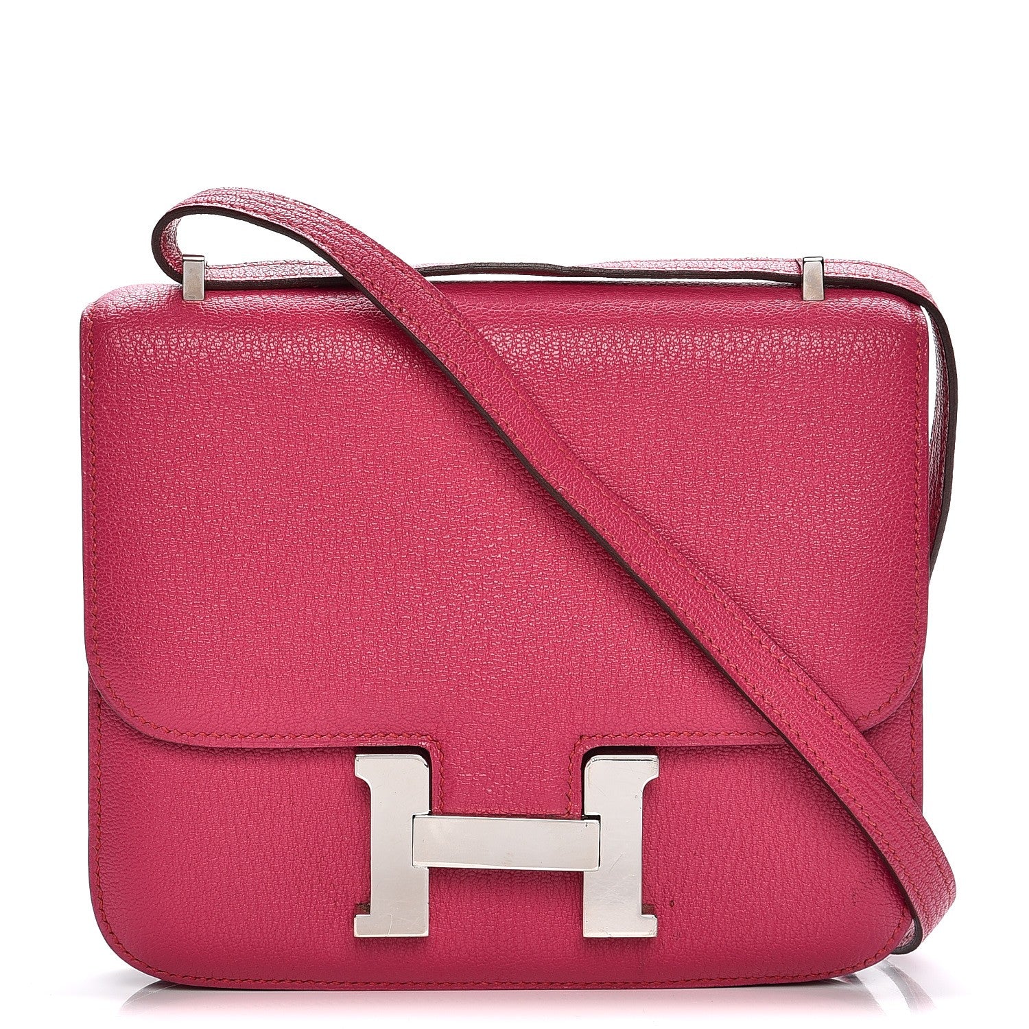 Hermes Chevre Mysore Constance 18 Rose Shocking 1 of 15
