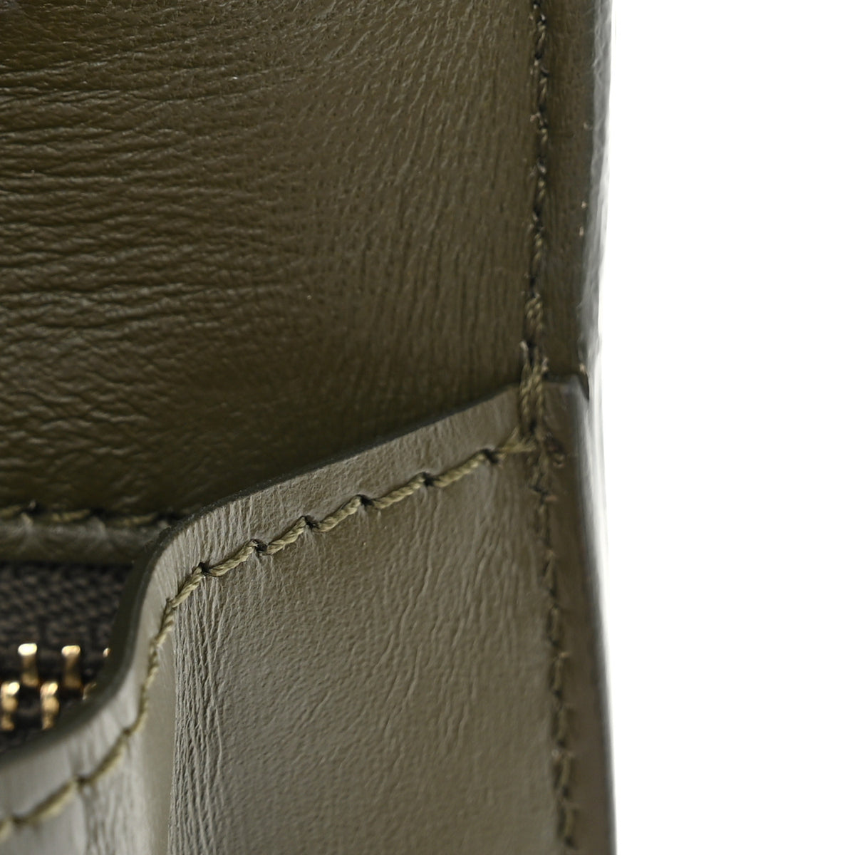 Celine Box Calfskin Small Classic Box Flap Bag Army Green 10 of 10