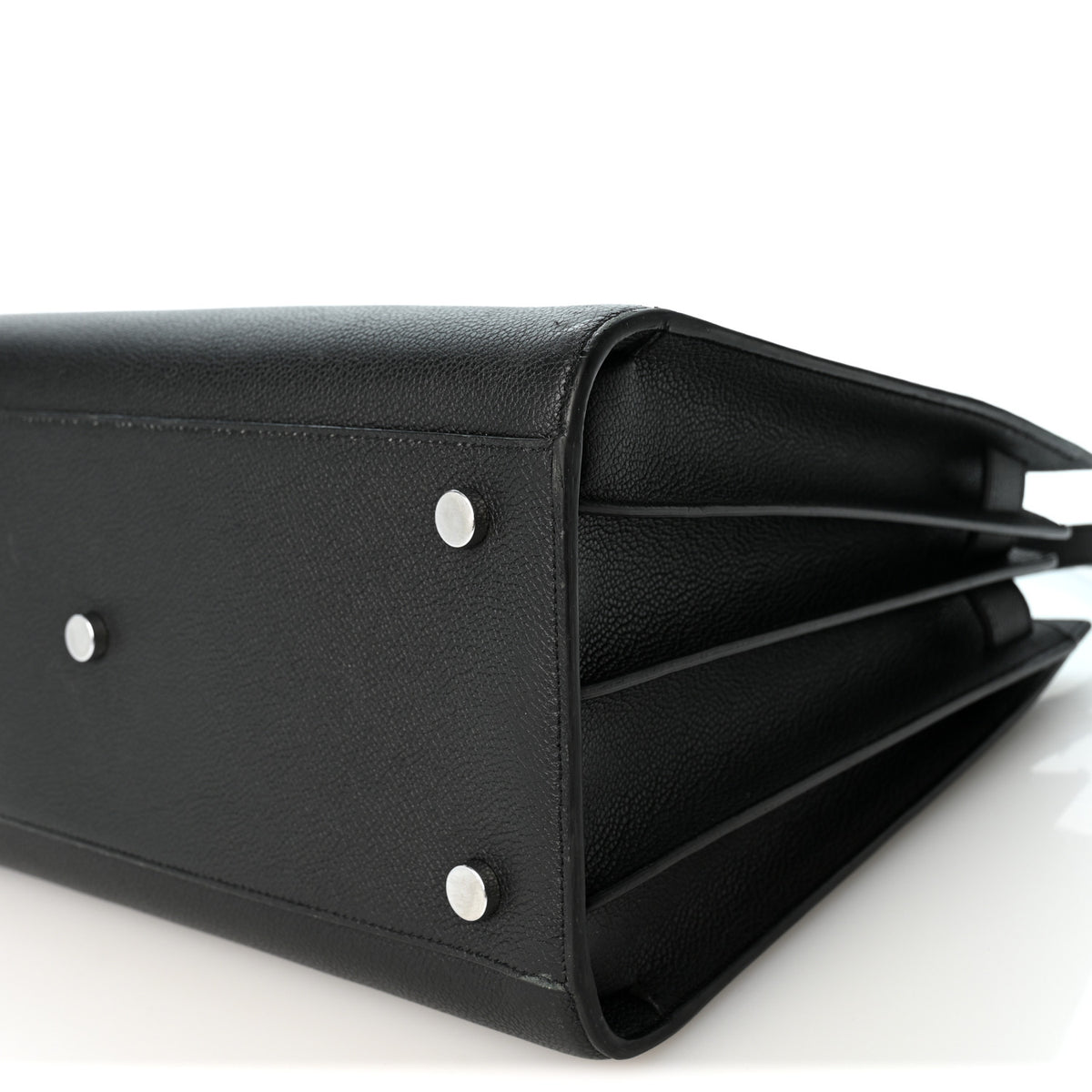 Saint Laurent Grained Calfskin Small Sac De Jour Black 10 of 12