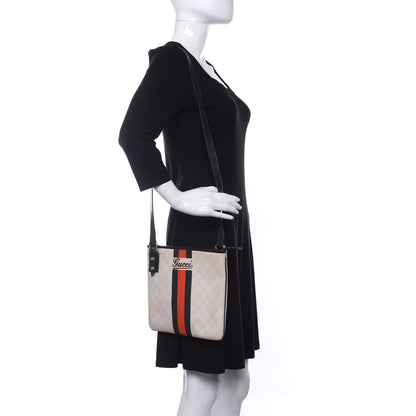 Gucci GG Plus Monogram Web Stripe Joy Messenger Bag Black 2 of 11