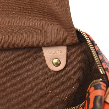 Louis Vuitton Monogram Graffiti Speedy 30 Orange 7 of 14