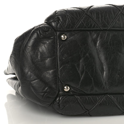 Chanel Lambskin Quilted Giant CC Accordion Shoulder Bag Black 8 of 12