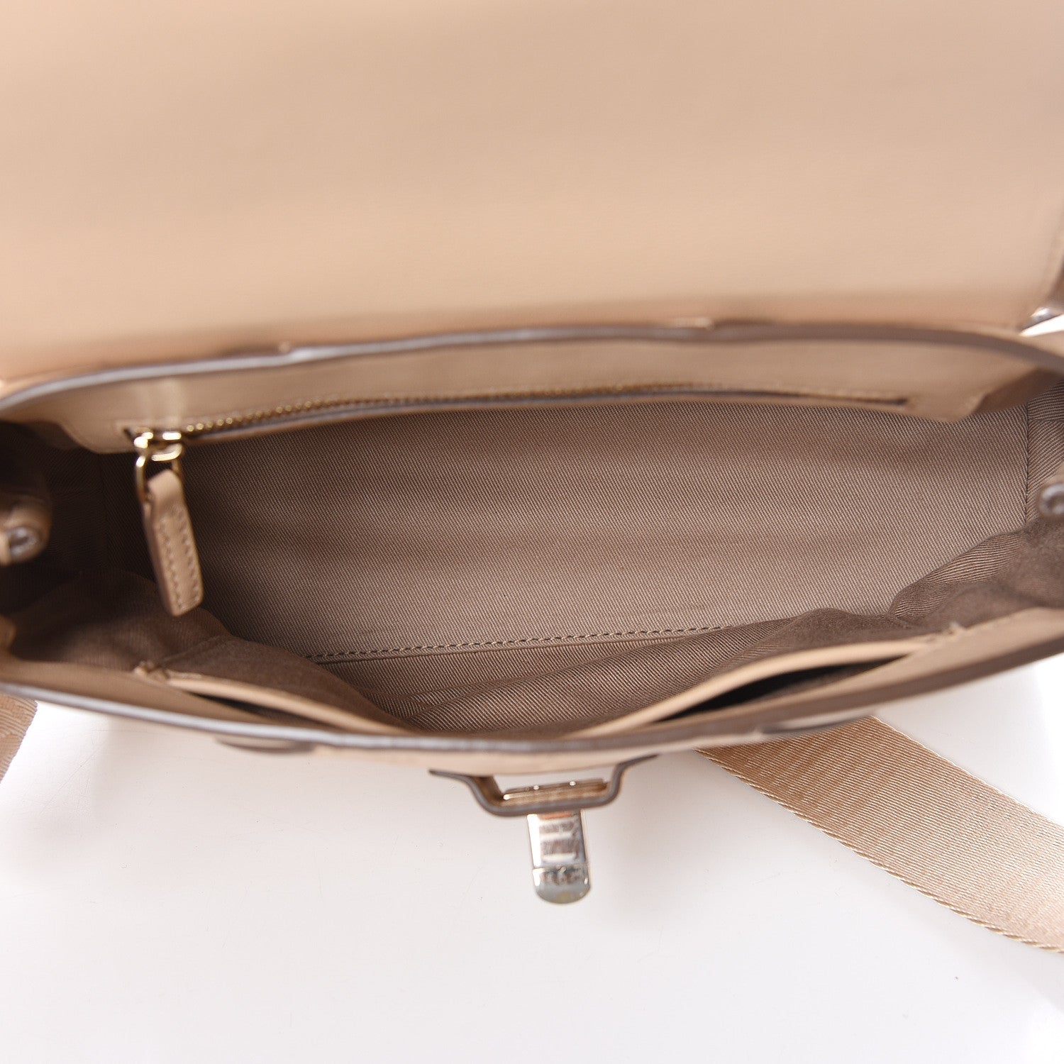 MCM Calfskin Ottomar Monogram Small Original Crossbody Bag New Beige 5 of 16