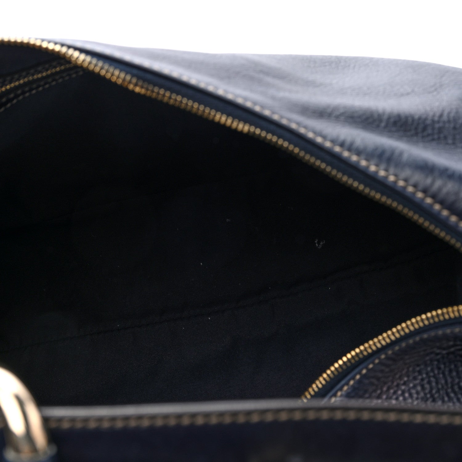 Gucci Calfskin Medium Horsebit Chain Hobo Navy 4 of 10