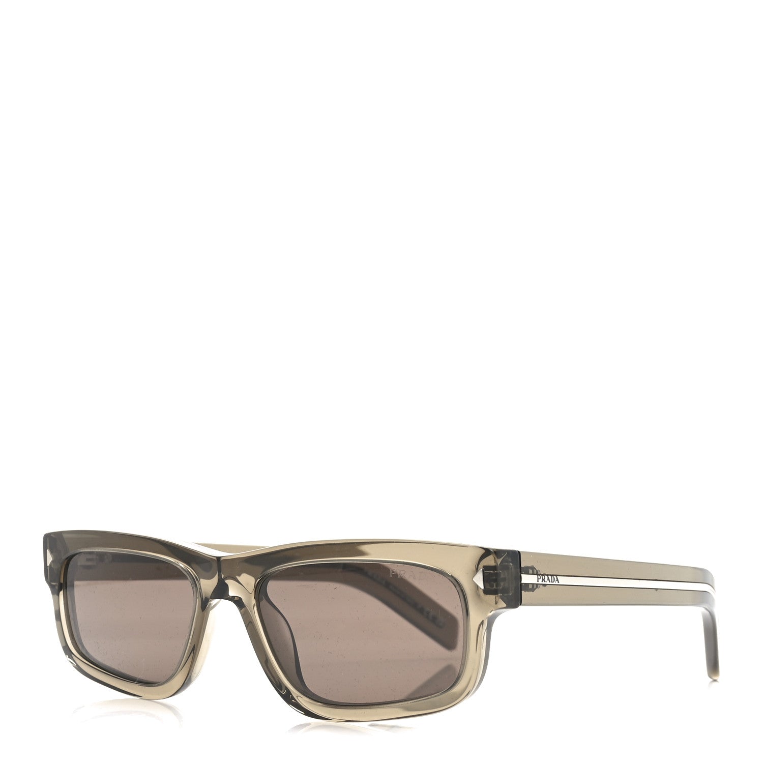 PRADAサングラスSPR B11 ブラウン Prada Acetate Rectangular Sunglasses SPR B11 Grey 1748267