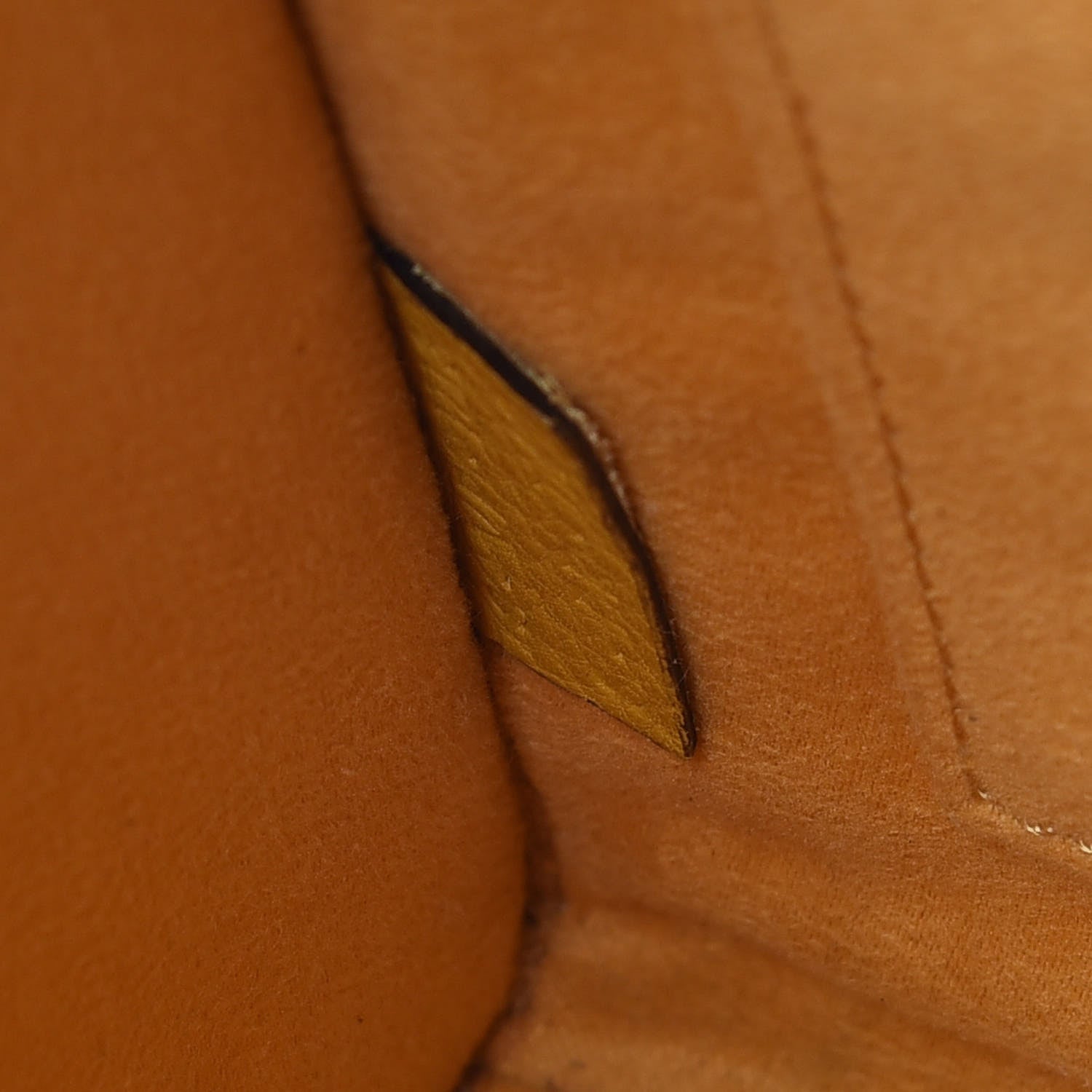 Celine Drummed Calfskin Nano Luggage Ocre 9 of 18