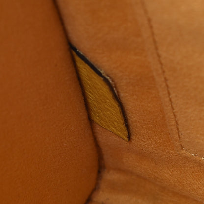 Celine Drummed Calfskin Nano Luggage Ocre 9 of 18