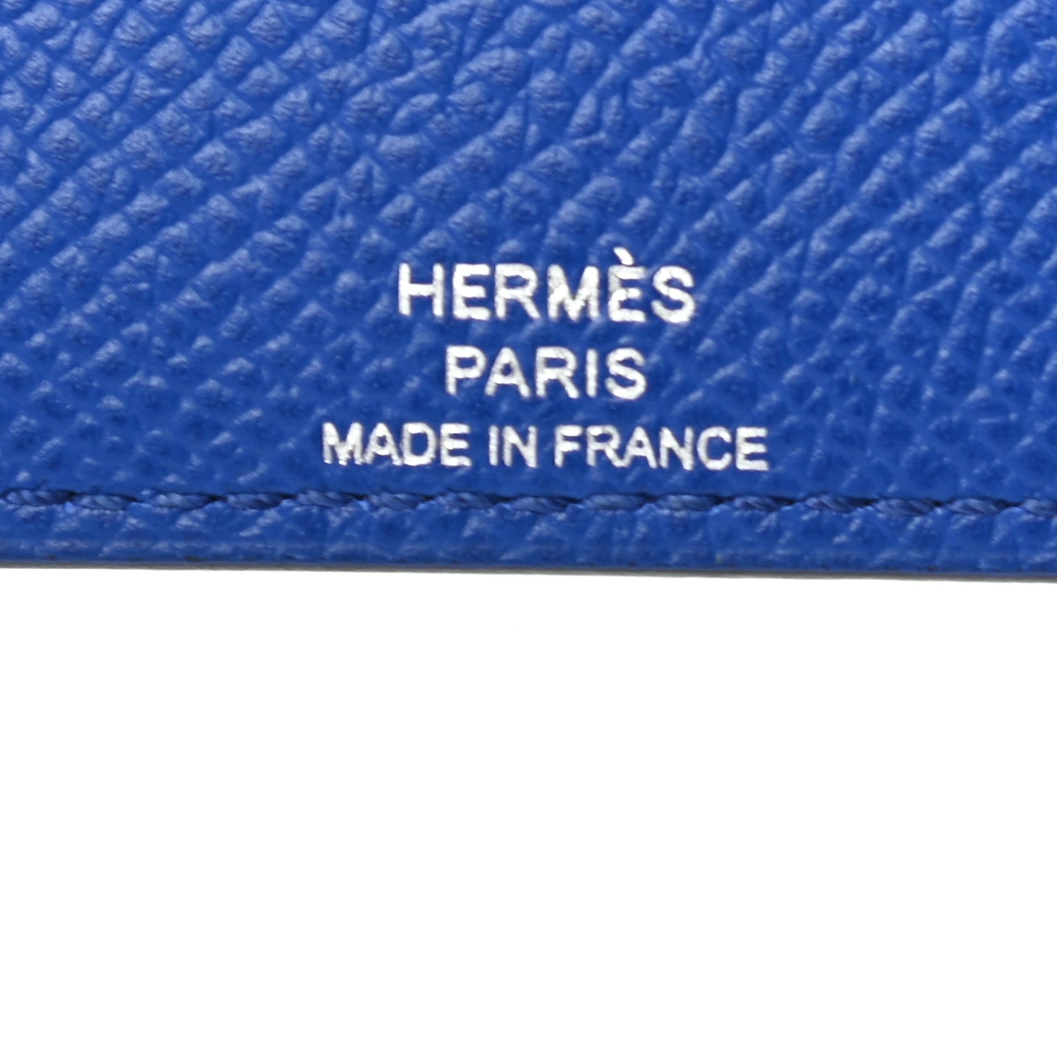 Hermes Epsom Evercalf Evercolor Sombrero Les Petits Chevaux Card Holder Bleu Royal Bleu Indigo Encre Obscur 5 of 6