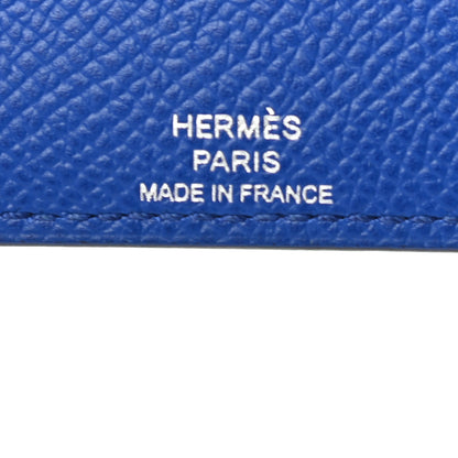 Hermes Epsom Evercalf Evercolor Sombrero Les Petits Chevaux Card Holder Bleu Royal Bleu Indigo Encre Obscur 5 of 6