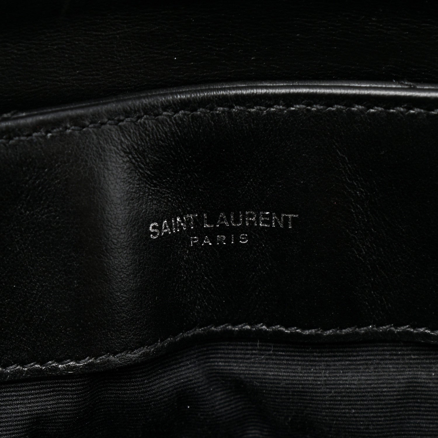 Saint Laurent Calfskin Y Quilted Monogram Large Loulou Chain Satchel Black 6 of 13