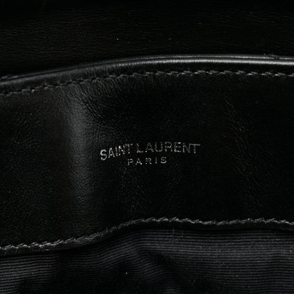 Saint Laurent Calfskin Y Quilted Monogram Large Loulou Chain Satchel Black 6 of 13