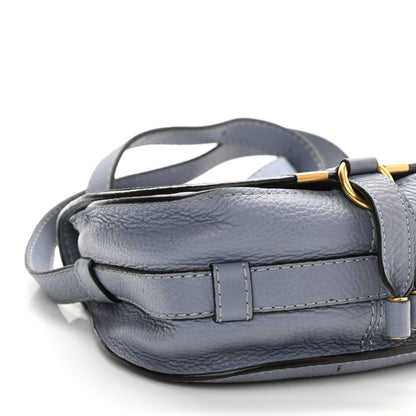 Chloe Calfskin Mini Marcie Round Crossbody Bag Washed Blue 9 of 10