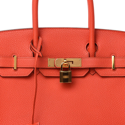 Hermes Togo Birkin 30 Capucine 33 of 34