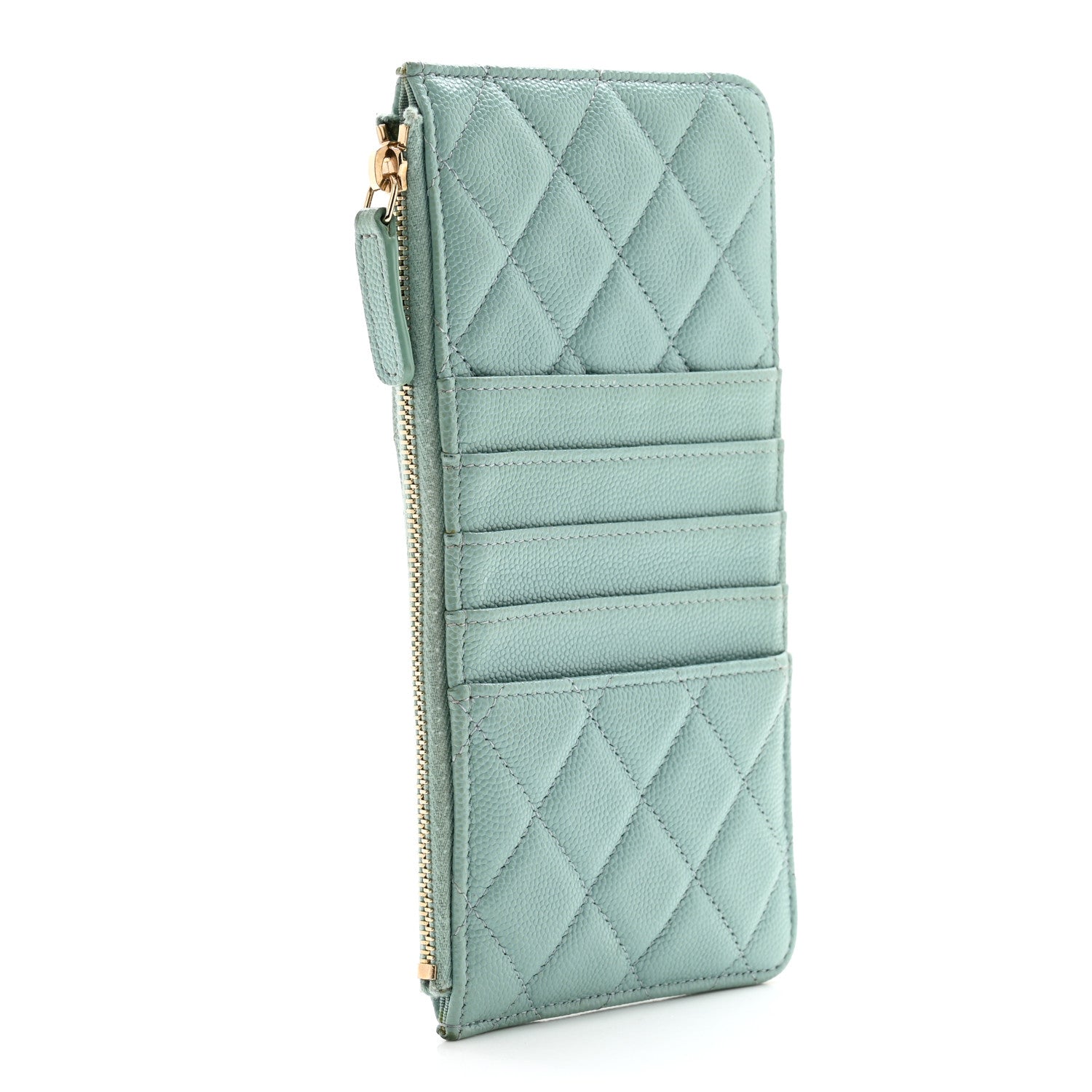 Chanel Caviar Quilted Classic iPhone Pouch Blue 3 of 11