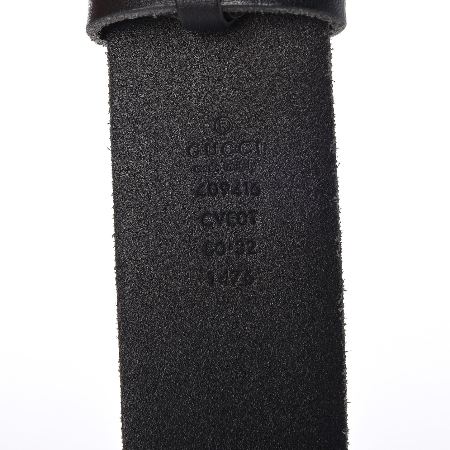 Faded Calfskin Double G 40mm Belt 80 32 Black