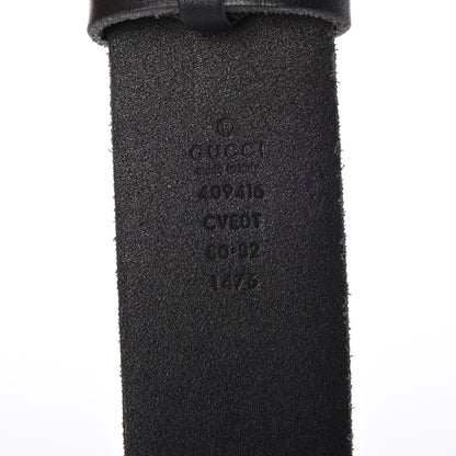 Gucci Faded Calfskin Double G 40mm Belt 80 32 Black 4 of 6