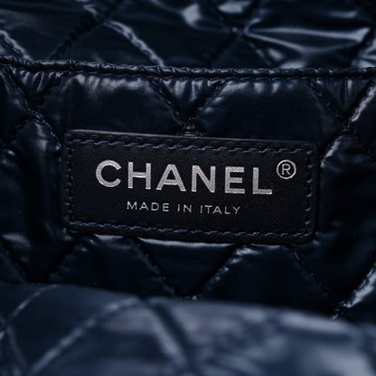 Chanel Nylon Cat Emoticon Tote Navy Silver 5 of 10