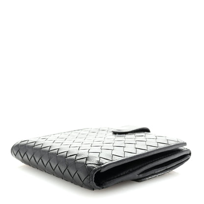 Bottega Veneta Nappa Intrecciato French Flap Wallet Black 4 of 7