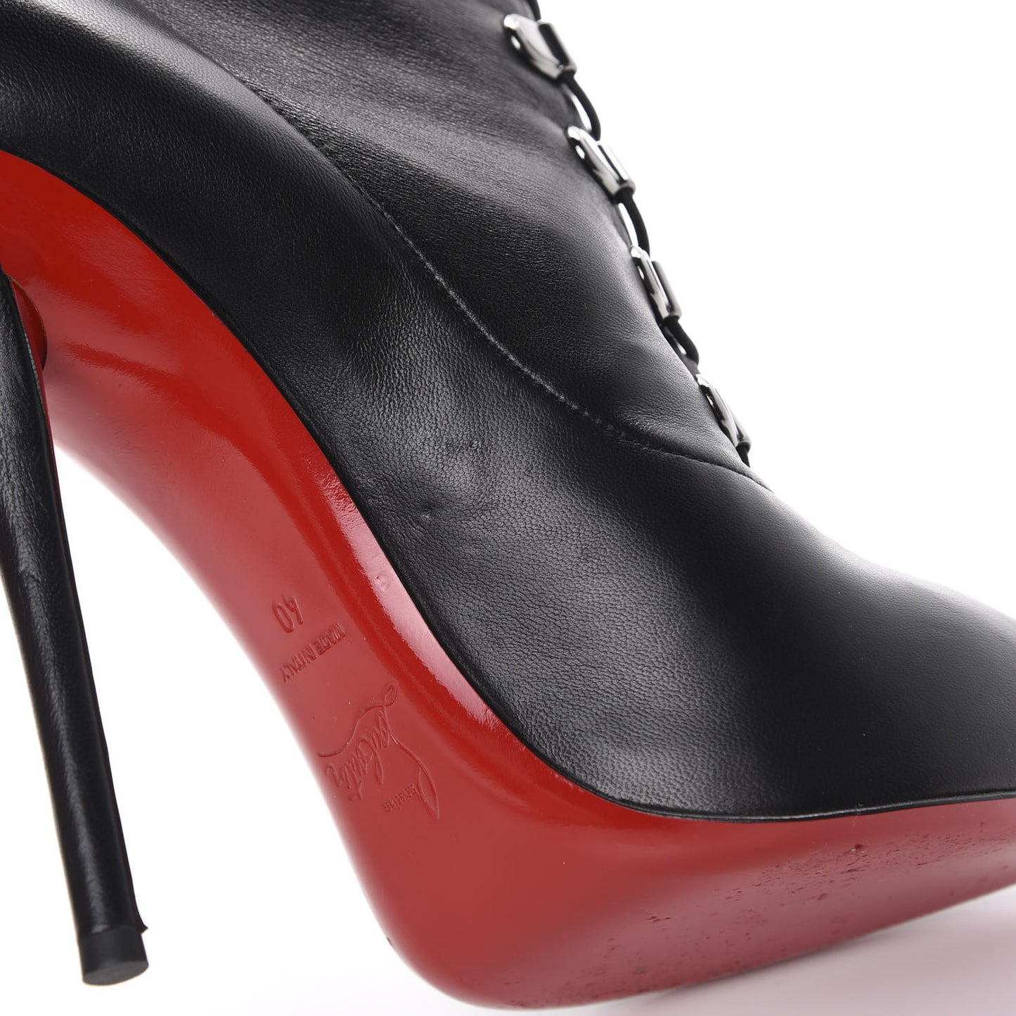 Nappa Troopista 120 Ankle Boots 40 Black