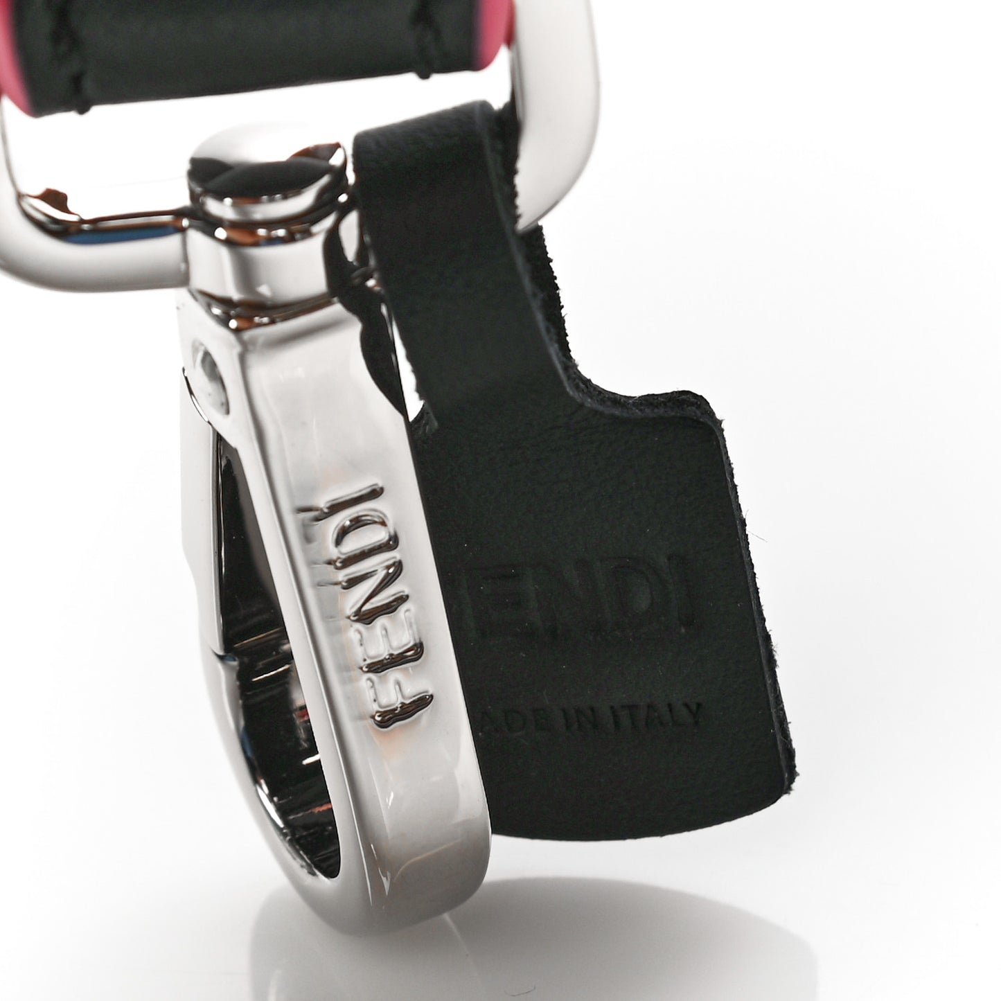Vitello Dolce Plexiglass Bi-Color Studded Strap You Black Brownie Multicolor