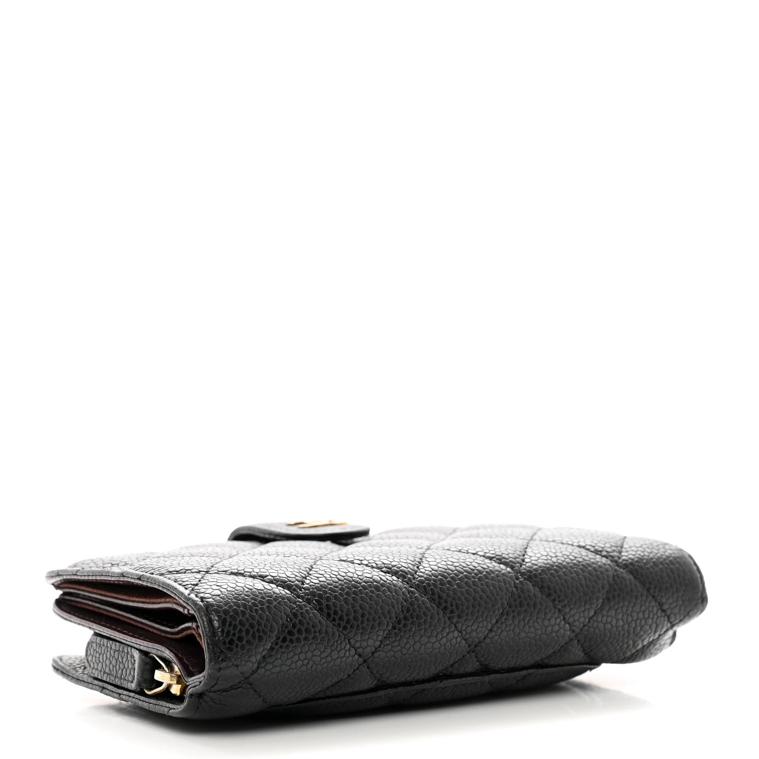 Chanel Caviar Quilted CC French Wallet Black 4 of 10