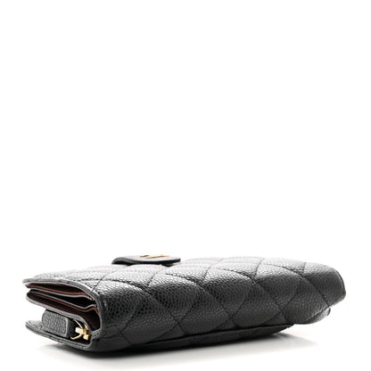 Chanel Caviar Quilted CC French Wallet Black 4 of 10
