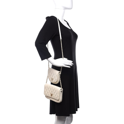 Chanel Lambskin Quilted Side Packs White 2 of 11