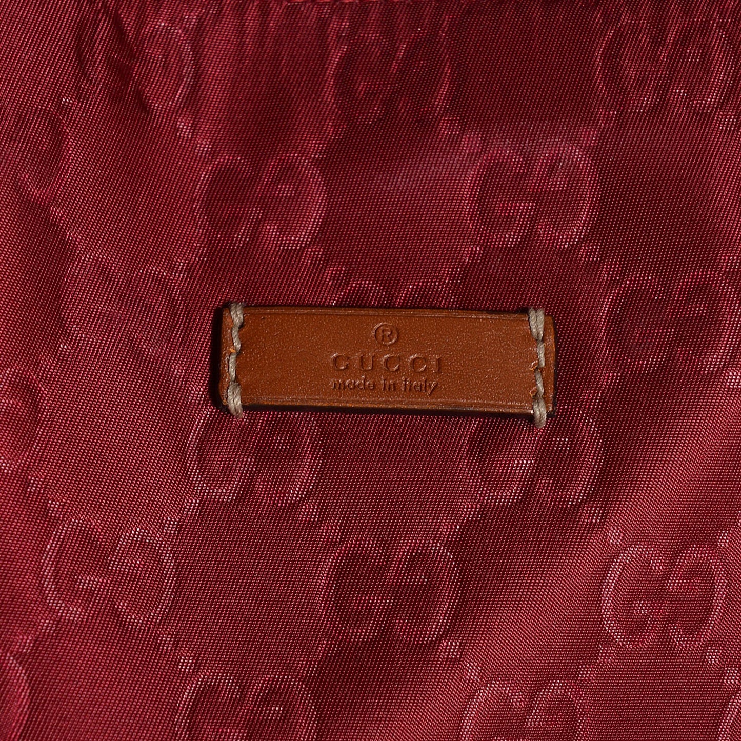 Nylon Monogram Large Tote Red