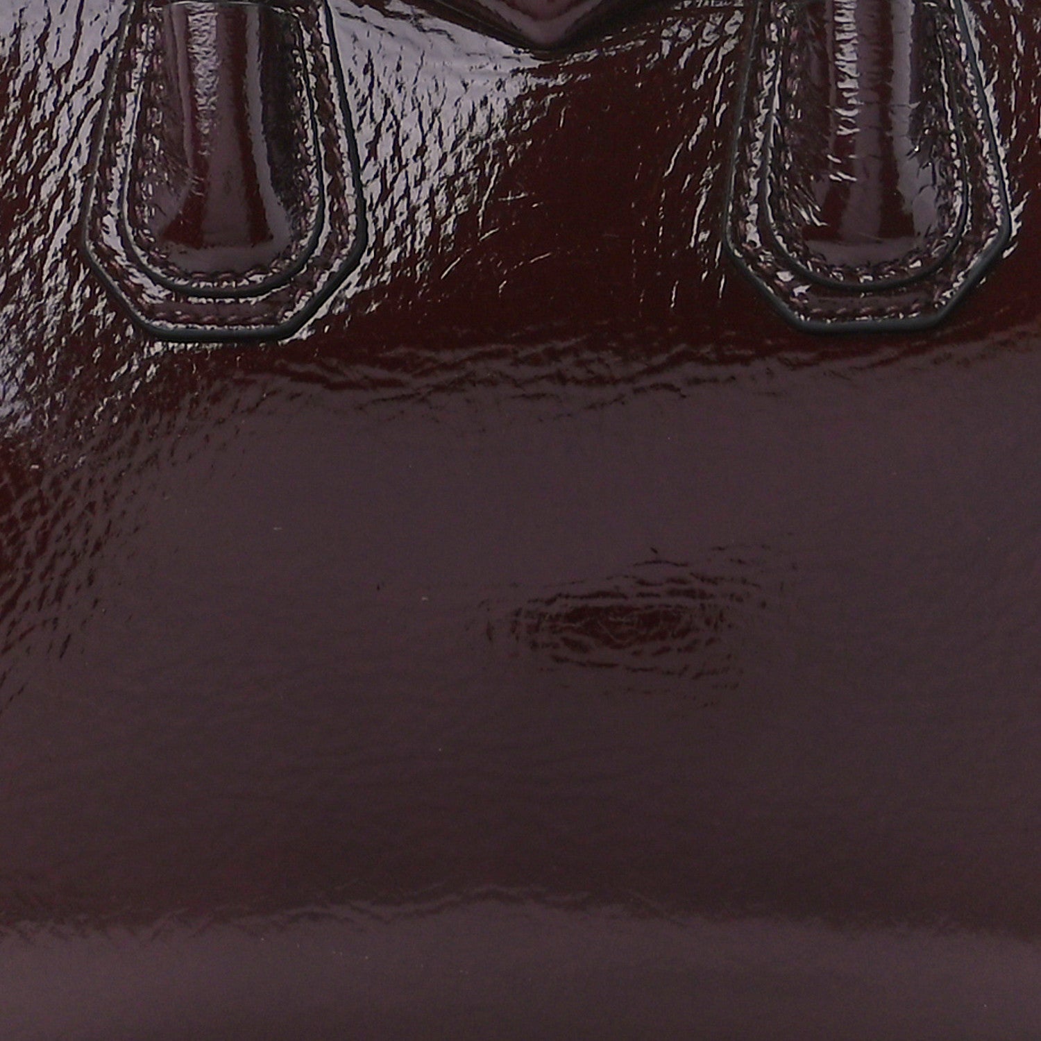 Givenchy Crinkled Patent Calfskin Mini Antigona Aubergine 8 of 10