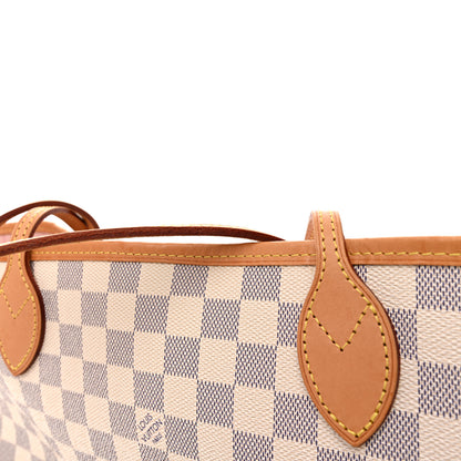 Louis Vuitton Damier Azur Neo Neverfull MM Rose Ballerine 12 of 13