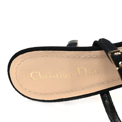 Christian Dior Mesh Cannage Embroidery Pumps 37.5 Black 8 of 8