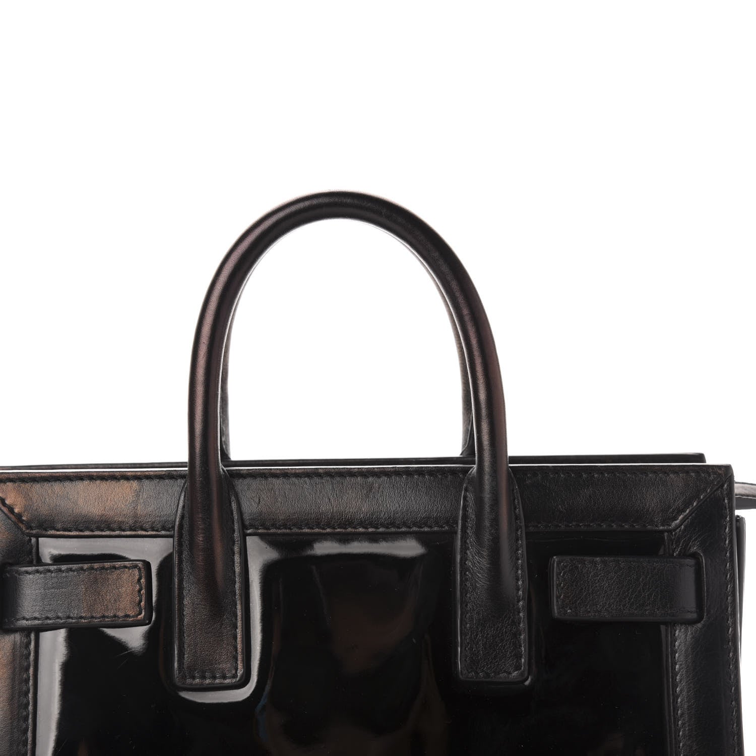 Saint Laurent Patent Calfskin Nano Sac de Jour Black 13 of 14