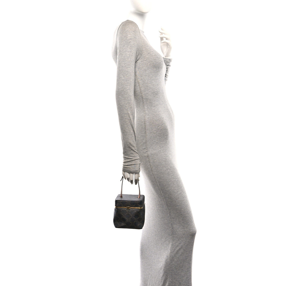 Calfskin Triomphe Cube Frame Bag