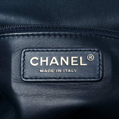 Chanel Lambskin Quilted Easy Carry Flap Navy 6 of 12