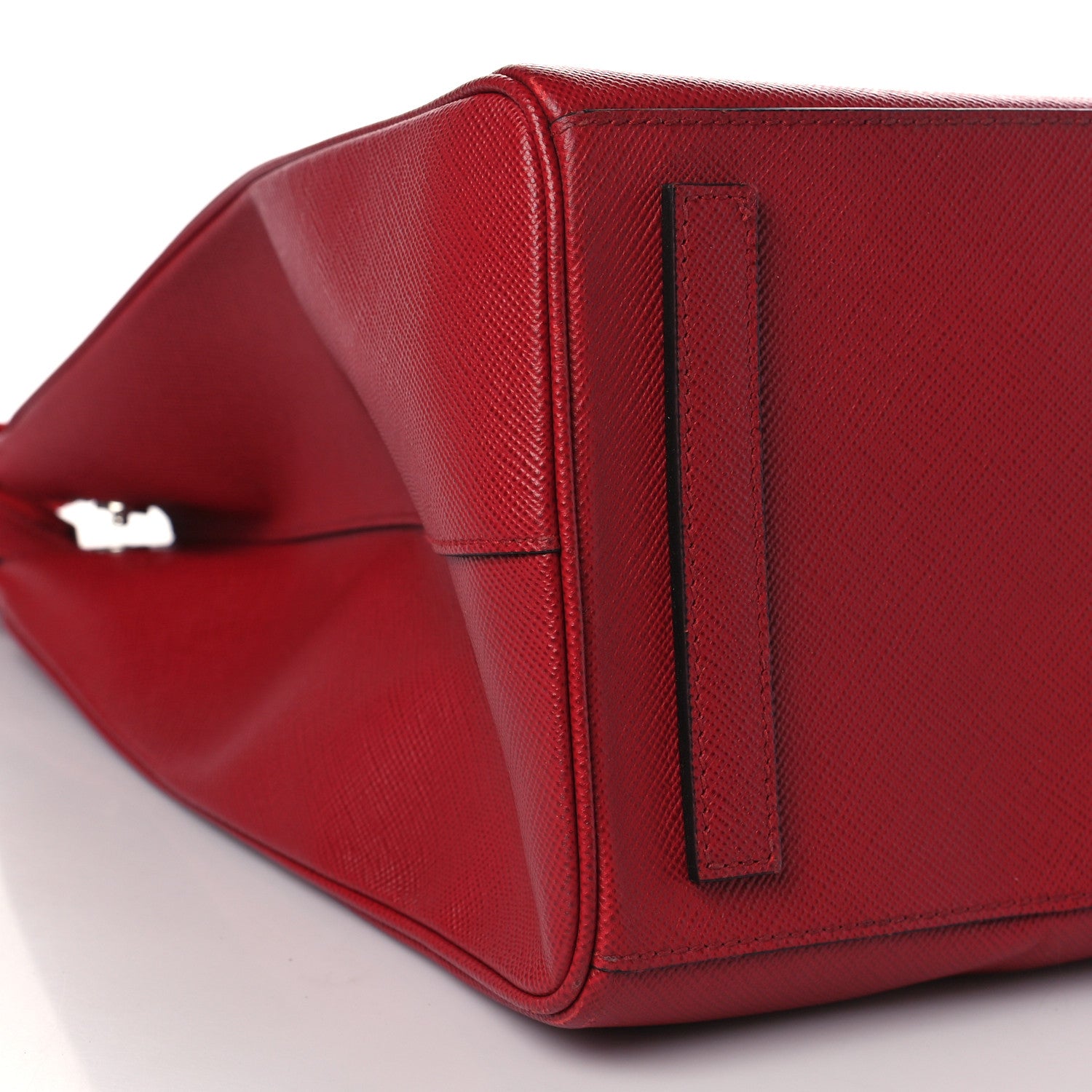 Prada Saffiano Medium Portfolio Tote Fuoco 8 of 8