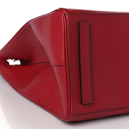 Prada Saffiano Medium Portfolio Tote Fuoco 8 of 8